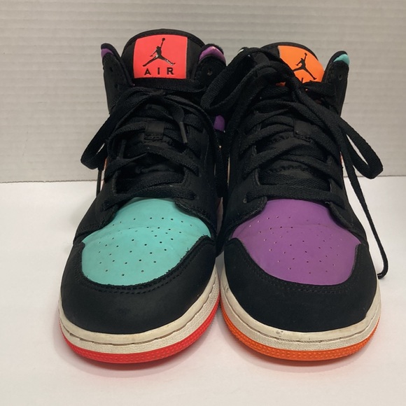 NIKE AIR JORDAN 1 MID GS CANDY NO: 554725-083 7 Y - Picture 7 of 12